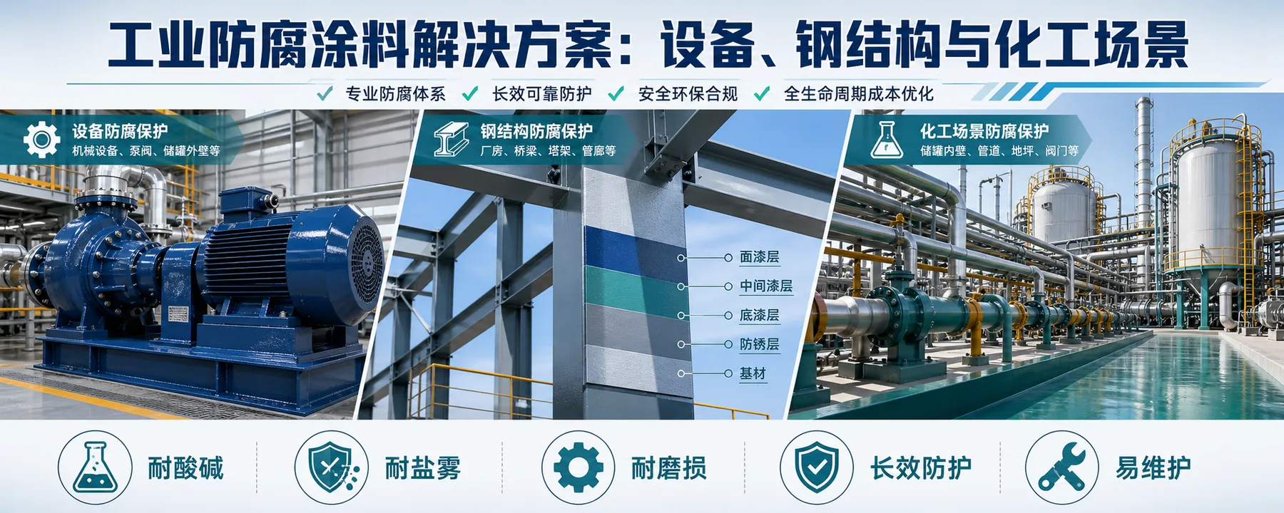 Industrial paint solution: equipment, steel structure and chemical engineering landscape Industrial paint solution: equipment, steel structure and chemical engineering landscape