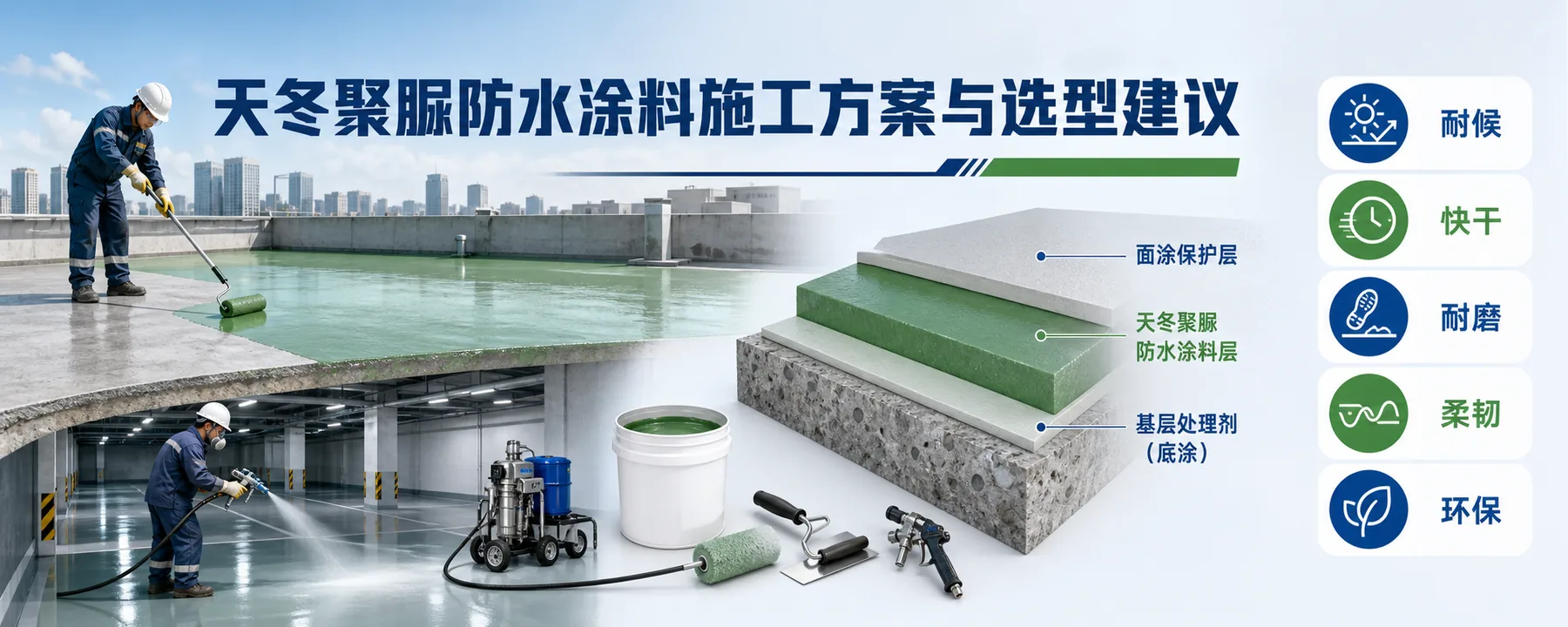 Waterproof paint construction programme and alternative proposal