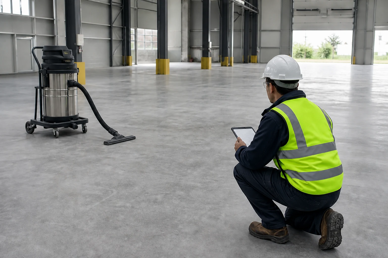 Construction manager accepts processed concrete substrate Construction manager accepts processed concrete substrate