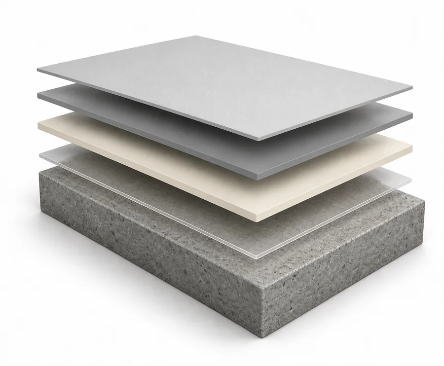 polyaspartic polyurea Waterproof Five Layers